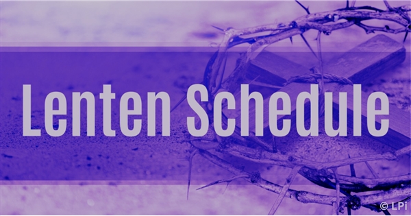 2026 STFX Full Lenten Schedule