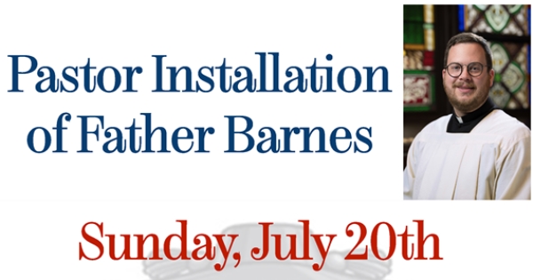 Pastor Installation This Sunday!