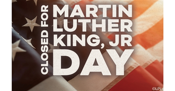 Office Closed -- MLK Jr. Day