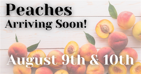 Peaches Will Be Here Soon!