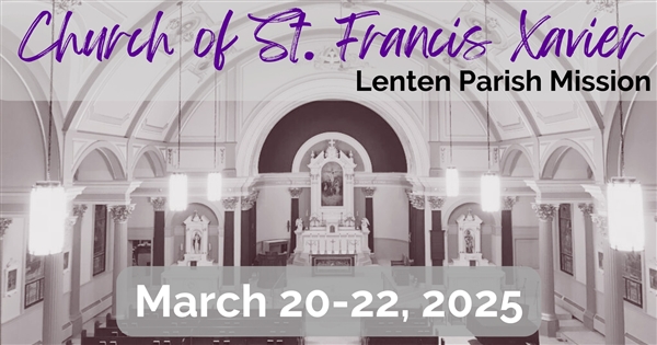 Lenten Parish Mission Schedule