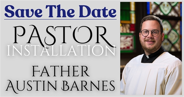 Save The Date -- Pastor Installation